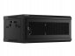 Szafa instalacyjna Lanberg rack wisząca 19 cali 4U 600x450 drzwi perforowane czarna (flat pack) 