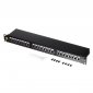 Patch panel 19'' Netrack 24-porty kat. 5e FTP, z półką 