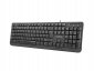 Natec Klawiatura Trout Slim 1.8m czarna USB 