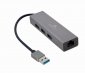 Gembird Adapter USB-AM to LAN GbE Hub 3xUSB 3.0 