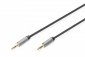 Digitus Kabel połączeniowy audio MiniJack Stereo Typ 3.5mm/3.5mm M/M nylon 3m 