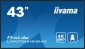 IIYAMA Monitor 42.5 cala ProLite LH4375UHS-B1AG,24/7,<br />IPS,ANDROID 11 