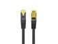 Lanberg Patchcord kat.6 S/FTP 5M czarny PCF6A-10CU-0500-BK 