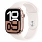 Apple Watch Series 10 GPS + Cellular, koperta 46 mm z aluminium w kolorze różowego złota z paskiem sportowym w kolorze łagodnego różu - rozmiar S/M 
