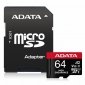 Adata Karta microSD High Endurance 64GB UHS1 U3 V30 A2 100/80MB/s + Adapter 