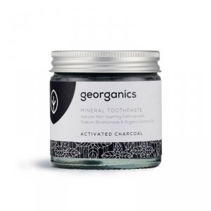 Georganics, Mineralna pasta do zębów w słoiku Activated Charcoal, 120ml