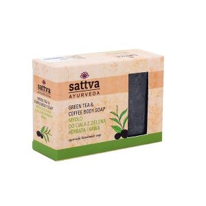 Sattva - Body Soap indyjskie mydło glicerynowe Green Tea & Coffee 125g