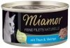 Miamor Feine Filets Tuńczyk z Krewetkami w sosie własnym puszka 80g Mokra karma dla Kotów