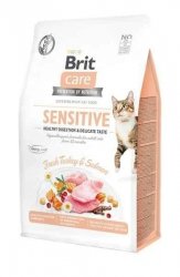 Brit Care Sensitive 400g dla Kotów z wrażliwym układem pokarmowym