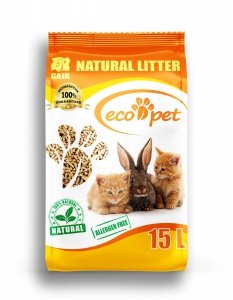Eco-Pet Ekologiczne Podłoże dla Zwierząt 15l