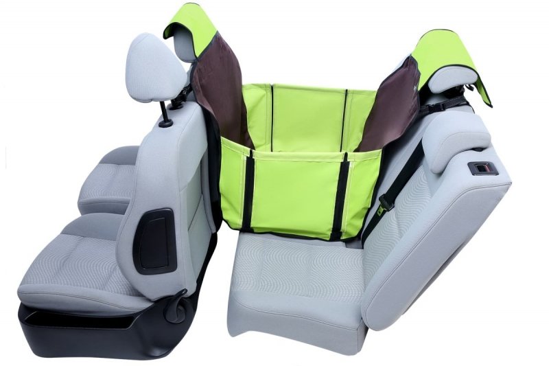 Kardiff Activ Mini 1/2 kanapy 70x160cm Brązowo-Zielona zagłówki