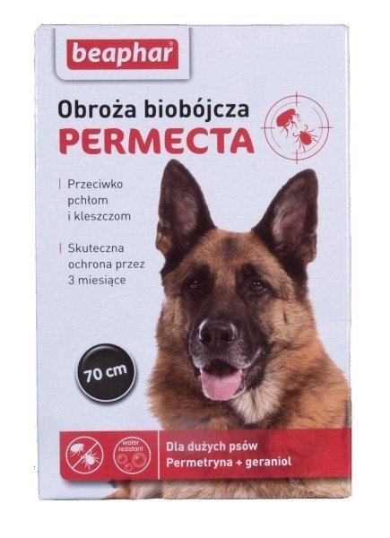 beaphar Obroża Permecta L przeciw pchłom i kleszczom 70cm