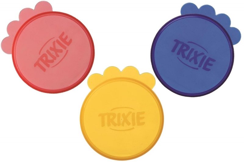 Trixie Pokrywki do puszek 7,5cm kolory 3szt. 