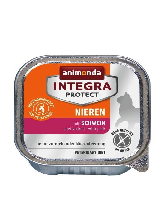 Animonda Integra Nieren Wieprzowina 100g tacka Mokra karma dla kotów z Niewydolnością Nerek