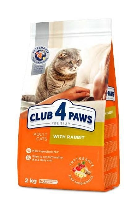 mag. Suwak: Club4Paws Królik 2kg sucha karma dla kota