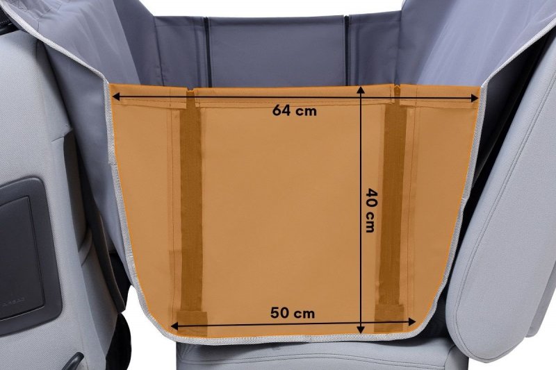 Kardiff mata Anti Slip z Bokami i Zamkiem S 123x153cm Popielata