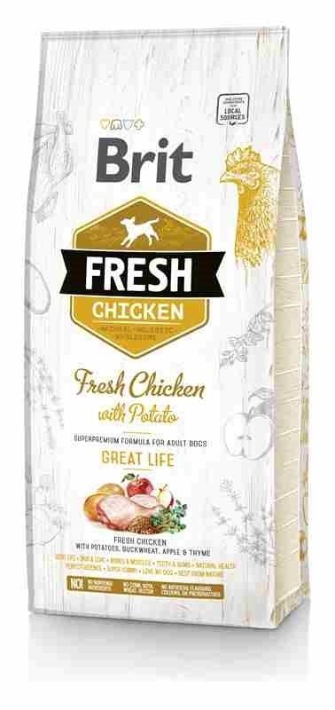 Brit Fresh Chicken&amp;Potato 12kg Sucha karma ze świeżym Kurczakiem i ziemniakami dla psa