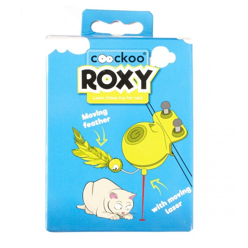 Coockoo Roxy Laser Limonkowa Interaktywna zabawka dla kota 8x8x10.5cm