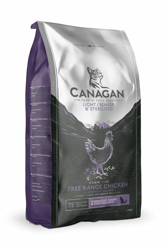 Canagan Light/Senior/Sterilised 1,5kg dla Kota