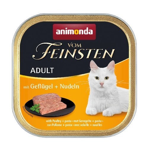 Animonda Vom Feinsten Drób z makaronem 100g tacka Mokra karma dla Kotów