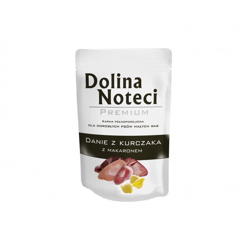 Dolina Noteci Premium Danie z Kurczaka z Makaronem 100g saszetka dla psów małych ras