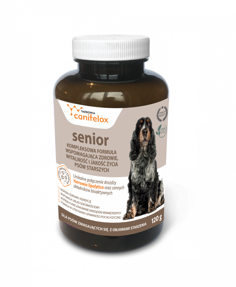 Canifelox Senior 120g kompleksowa formuła dla psów zmagających się z objawami starzenia