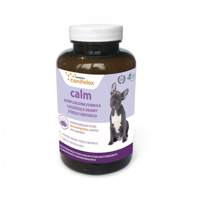 24h canifelox calm 100tab - łagodzi objawy stresu i niepokoju tabletki uspokajające dla psa