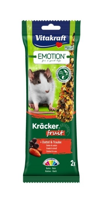 Vitakraft Emotion Kracker kolby owocowe dla Szczura 2szt.