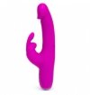 Wibrator- Happy Rabbit Slimline Realistic Rabbit Vibrator Purple