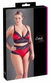 Cottelli Collection Komplet Bielizny - Bra Set black/red XL