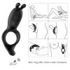 BossSeries RabbitVibrationCock Ringwith remote-Wibrujący Pierścien+Pilot