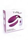 BossSeries Stymulator-V-Vibe Purple USB 7 Function / Remote Control-Masażer  dla Par