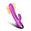 FOX Wibrator-Silicone Vibrator and Pulsator Purple USB 7+7 Function / Heating