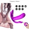 FOX SHOW Masażer do majtek Stymulator-Silicone Panty Vibrator USB 7 Function / Heating