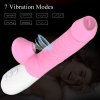 FOX SHOW Wibrator Króliczek -Silicone Vibrator USB 7 Function, Pink