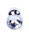 BossSeries Korek Analny-Jewellery Silver PLUG- Clear