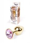 BossSeries Korek AnalnyJewellery Gold PLUG- Rose