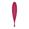 Satisyer Masażer Stymulator Łechtaczki Twirling Pro Connect App dark red