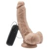 GET REAL Dildo z Wibracją-Dildo-COCK 8 INCH W/ BALLS FLESH VIBR. 20.5CM 