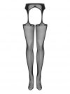 Pończochy + Pas Obsessive Garter stockings czarne S/M/L