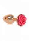 BossSeries Korek Analny-Jewellery Red Gold PLUG ROSE- Pink