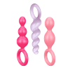 SATISFYER Zestaw Sondy Analne - Plugs colored (set of 3) Booty Call