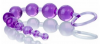 Silikonowy ANAL PLUG Sonda Analna Purple - 10 koralików