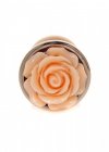 BossSeries Korek Analny-Jewellery Red Gold PLUG ROSE- Peach