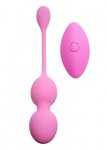 Vibrating Kegel Balls 32mm 80g Pink 10 funkcji USB z Pilotem