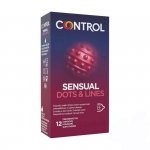CONTROL Prezerwatywy Stymulujące -  Sensual Dots & Lines 12s