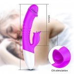  FOX Wibrator-Silicon, Vibrator 7 Function and Heating Mode, Purple