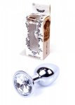 BossSeries Korek Analny-Jewellery Silver PLUG- Clear