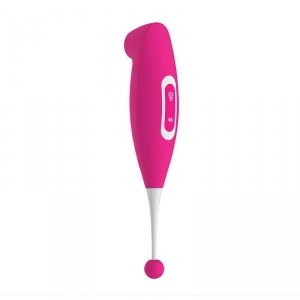 BossSeries Clitoris Suction Vibration Stick RED-Masażer Łechtaczki Ssący