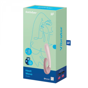 SATISFYER Wibrator Króliczek na APP - Heat Wave Connect App (Mauve) 